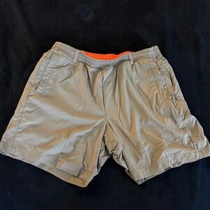 Birddogs Mens Gym Shorts Gray Orange Liner XXL Regular Athletic Workout 6 Inseam